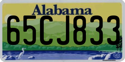 AL license plate 65CJ833