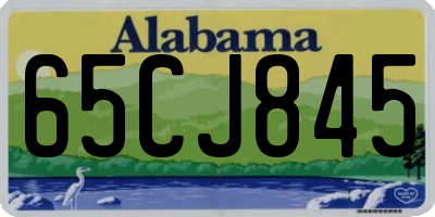 AL license plate 65CJ845