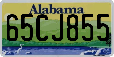 AL license plate 65CJ855