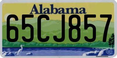 AL license plate 65CJ857