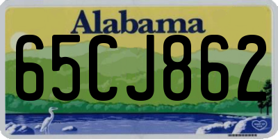 AL license plate 65CJ862