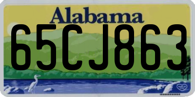 AL license plate 65CJ863