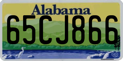 AL license plate 65CJ866