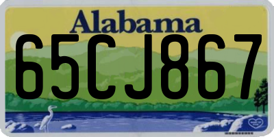 AL license plate 65CJ867