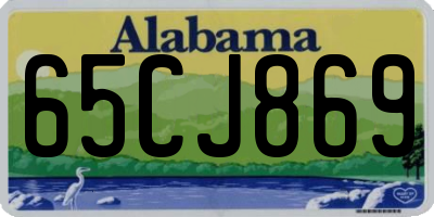 AL license plate 65CJ869