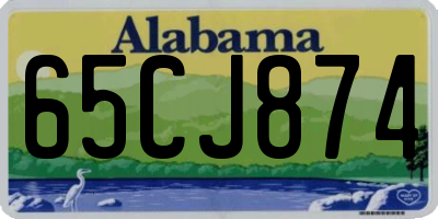 AL license plate 65CJ874