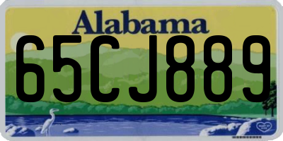 AL license plate 65CJ889