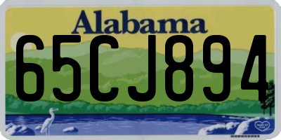 AL license plate 65CJ894