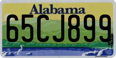 AL license plate 65CJ899