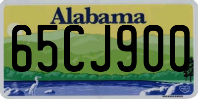 AL license plate 65CJ900