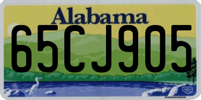 AL license plate 65CJ905