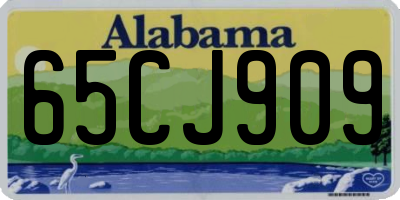 AL license plate 65CJ909