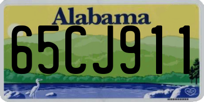 AL license plate 65CJ911