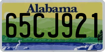 AL license plate 65CJ921
