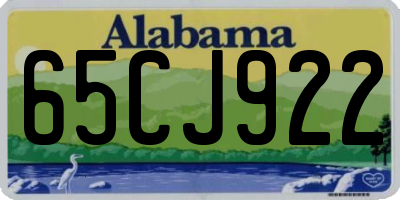 AL license plate 65CJ922