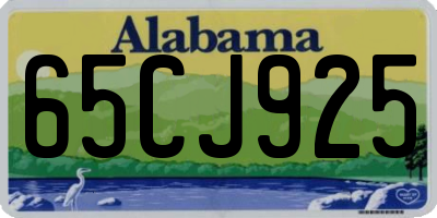AL license plate 65CJ925