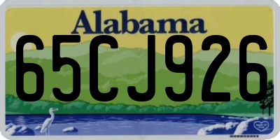 AL license plate 65CJ926