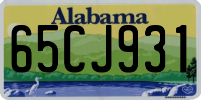 AL license plate 65CJ931