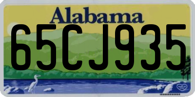 AL license plate 65CJ935