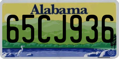AL license plate 65CJ936