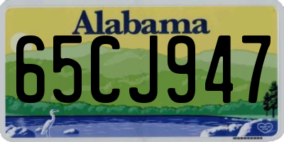 AL license plate 65CJ947