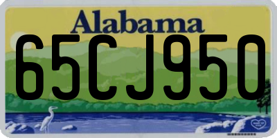 AL license plate 65CJ950
