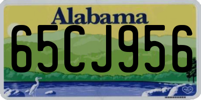 AL license plate 65CJ956