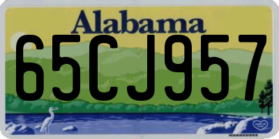 AL license plate 65CJ957