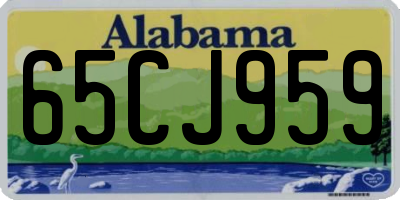 AL license plate 65CJ959