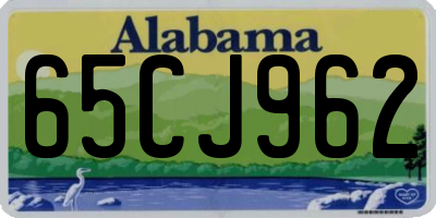 AL license plate 65CJ962