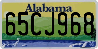AL license plate 65CJ968