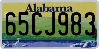 AL license plate 65CJ983
