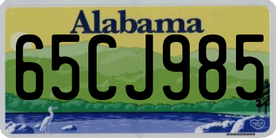 AL license plate 65CJ985