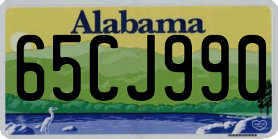 AL license plate 65CJ990