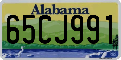 AL license plate 65CJ991