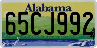 AL license plate 65CJ992