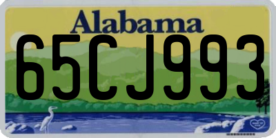AL license plate 65CJ993