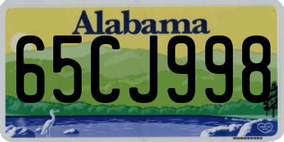 AL license plate 65CJ998