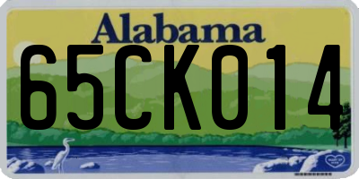 AL license plate 65CK014