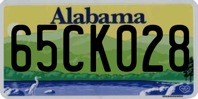 AL license plate 65CK028