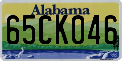 AL license plate 65CK046