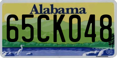 AL license plate 65CK048