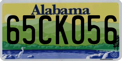 AL license plate 65CK056