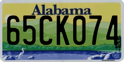 AL license plate 65CK074