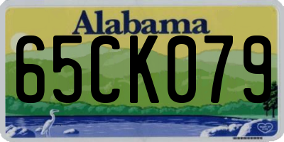 AL license plate 65CK079