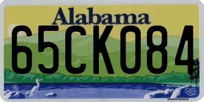 AL license plate 65CK084