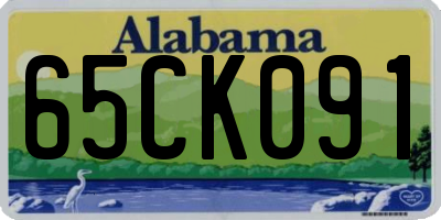 AL license plate 65CK091