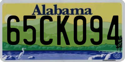 AL license plate 65CK094