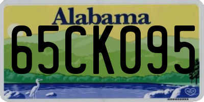 AL license plate 65CK095
