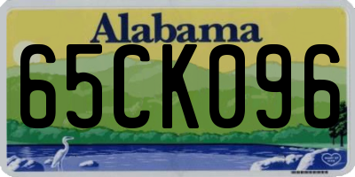 AL license plate 65CK096